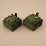 Olive Green - Square Earring Box