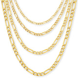 9ct Yellow Gold - L.A. Figaro - Bracelet Chain