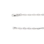 925 Sterling Silver - Diamond Cut Paperclip - Necklace Chain