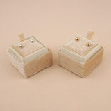 Cream - Square Earring Box