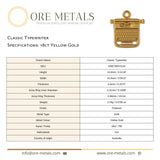 18ct Yellow Gold - Classic Typewriter Charm