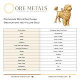 18ct Yellow Gold - Portuguese Water Dog Charm