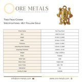 18ct Yellow Gold - Tree Frog Charm