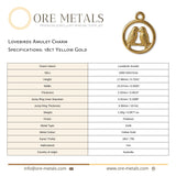 18ct Yellow Gold - Lovebirds Amulet Charm