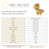 18ct Yellow Gold - Rustic Winery Display Barrel Charm