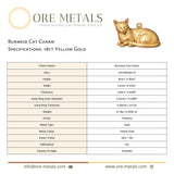 18ct Yellow Gold - Burmese Cat Charm