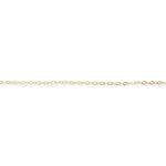 14ct Gold Filled - Bevelled Oval - Chain Roll