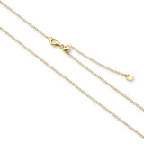 18ct Yellow Gold - Adjustable Cable - Necklace Chain