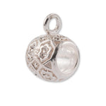 925 Sterling Silver Floral - Filigree Bail