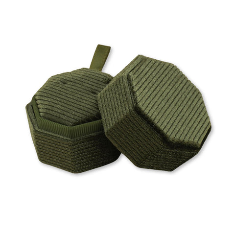 Olive Green - Octagon Necklace Box