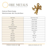18ct Yellow Gold - Cupid of Peace Charm