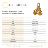 18ct Yellow Gold - Classic Boxing Gloves Charm