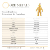 18ct Yellow Gold - Vintage Diver Charm