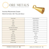 18ct Yellow Gold - Vintage Megaphone Charm