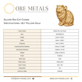 18ct Yellow Gold - Selkirk Rex Cat Charm