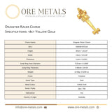 18ct Yellow Gold - Dragster Racer Charm
