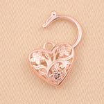 9ct Rose Gold - Filigree Padlock Clasp