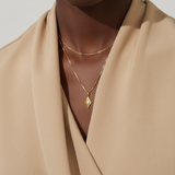 9ct Yellow Gold | 0.11ct GH/SI - Marquise Diamond Starburst Charm