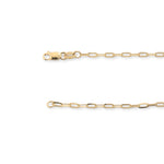 9ct Yellow Gold - Diamond Cut Paperclip - Bracelet Chain