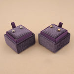 Deep Purple - Square Earring Box