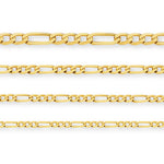 9ct Yellow Gold - L.A. Figaro - Bracelet Chain