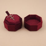 Maroon - Octagon Necklace Box