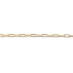 9ct Yellow Gold - Industrial Paperclip - Chain Extender