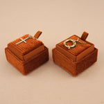 Orange Amber - Square Necklace Box