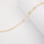 9ct Yellow Gold - Industrial Paperclip - Chain Extender