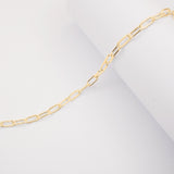 9ct Yellow Gold - Industrial Paperclip - Chain Roll