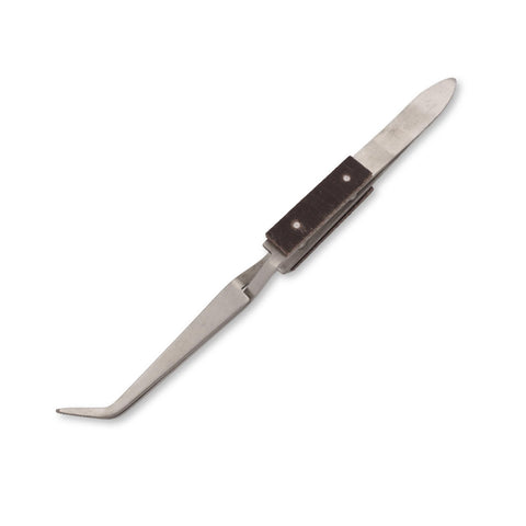 Bent Nose Self Locking Tweezers