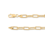 9ct Yellow Gold - Industrial Paperclip - Chain Extender