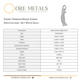 18ct White Gold - Sydney Harbour Bridge Charm