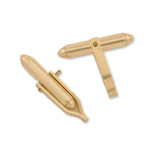 18ct Yellow Gold - Bullet Cufflink Backs