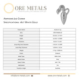 18ct White Gold - Amphora Jug Charm