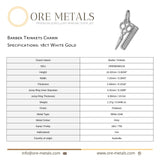 18ct White Gold - Barber Trinkets Charm