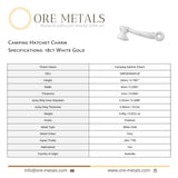 18ct White Gold - Camping Hatchet Charm
