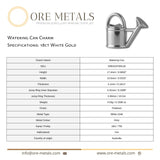 18ct White Gold - Watering Can Charm