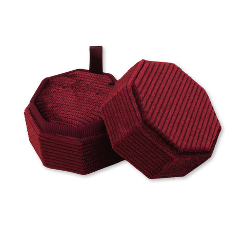 Maroon - Octagon Earring Box