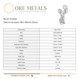 18ct White Gold - Bilby Charm