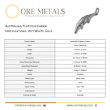 18ct White Gold - Australian Platypus Charm
