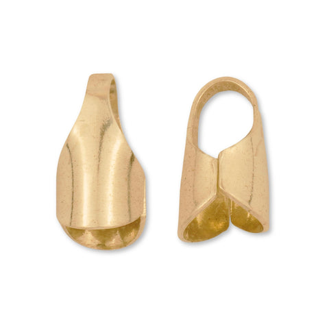 18ct Yellow Gold - Round End Cap