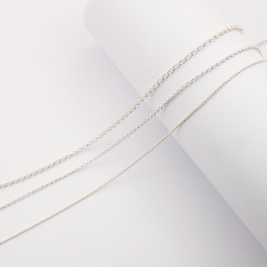 Silver Rolo Chain India 925 Sterling Silver - Rolo - Necklace Chain