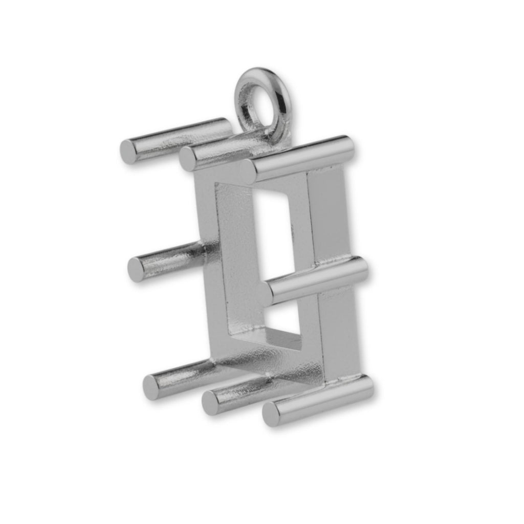 950 Platinum - Rectangle Prong Setting