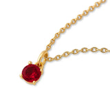 9ct Yellow Gold | Ruby - July Birthstone Bracelet