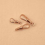 18ct Rose Gold - Plain Swivel Clasp