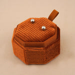 Orange Amber - Octagon Earring Box