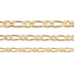 9ct Yellow Gold - Figaro 1:1 - Bracelet Chain