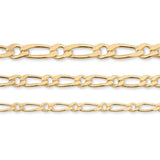 9ct Yellow Gold - Figaro 1:1 - Bracelet Chain