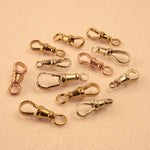 18ct Rose Gold - Plain Swivel Clasp